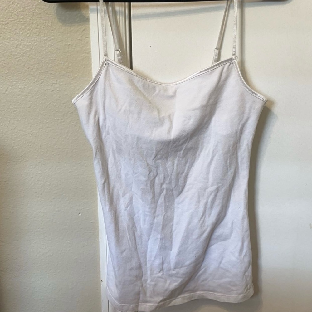 White Spaghetti Strap Tank Top